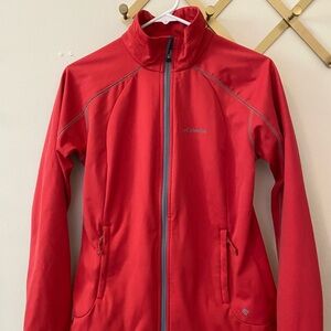 Columbia Red Ski Jacket Vibrant Snow Coat